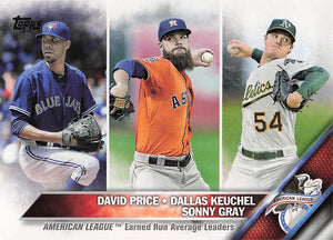 2016 Topps Baseball David Price / Dallas Keuchel / Sonny Gray LL #185
