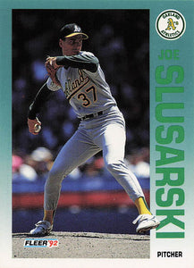 1992 Fleer Baseball Joe Slusarski #266b