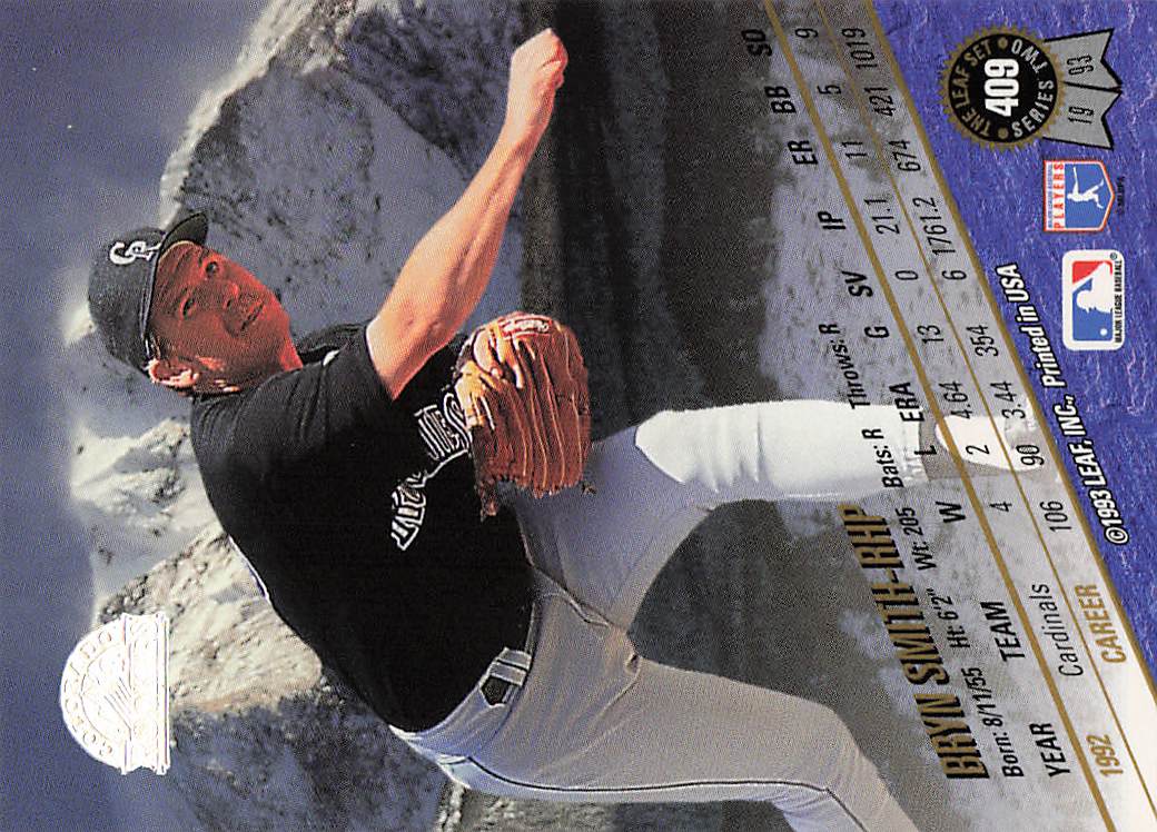1993 Leaf Baseball Bryn Smith #409