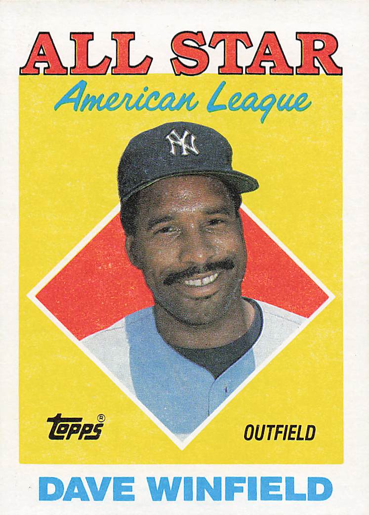 1988 Topps Baseball Dave Winfield #392