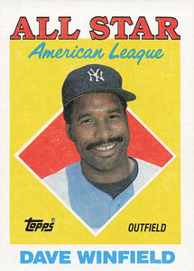 1988 Topps Baseball Dave Winfield #392