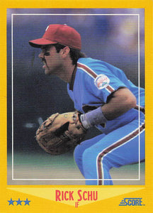 1988 Score Baseball Rick Schu #448