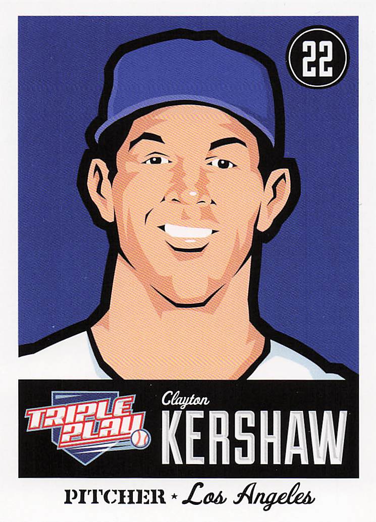 2012 Panini Triple Play Baseball Clayton Kershaw #40