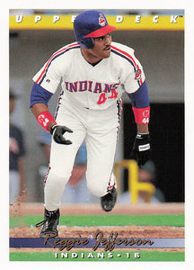 1993 Upper Deck Baseball Reggie Jefferson #544