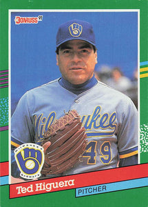 1991 Donruss Baseball Ted Higuera #629