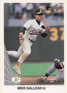 1990 Leaf Baseball Mike Gallego #121