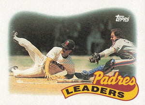 1989 Topps Baseball Padres Leaders #231
