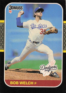 1987 Donruss Baseball Bob Welch #475