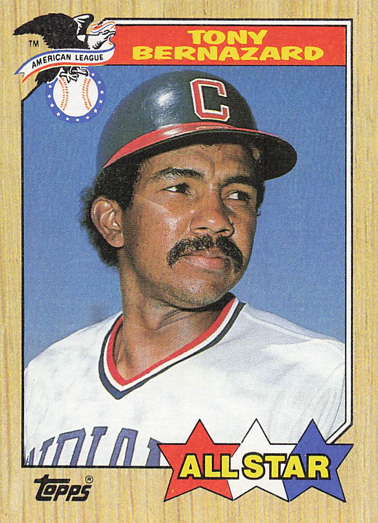 1987 Topps Baseball Tony Bernazard #607