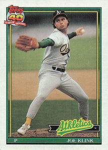 1991 Topps Baseball Desert Shield Joe Klink #553