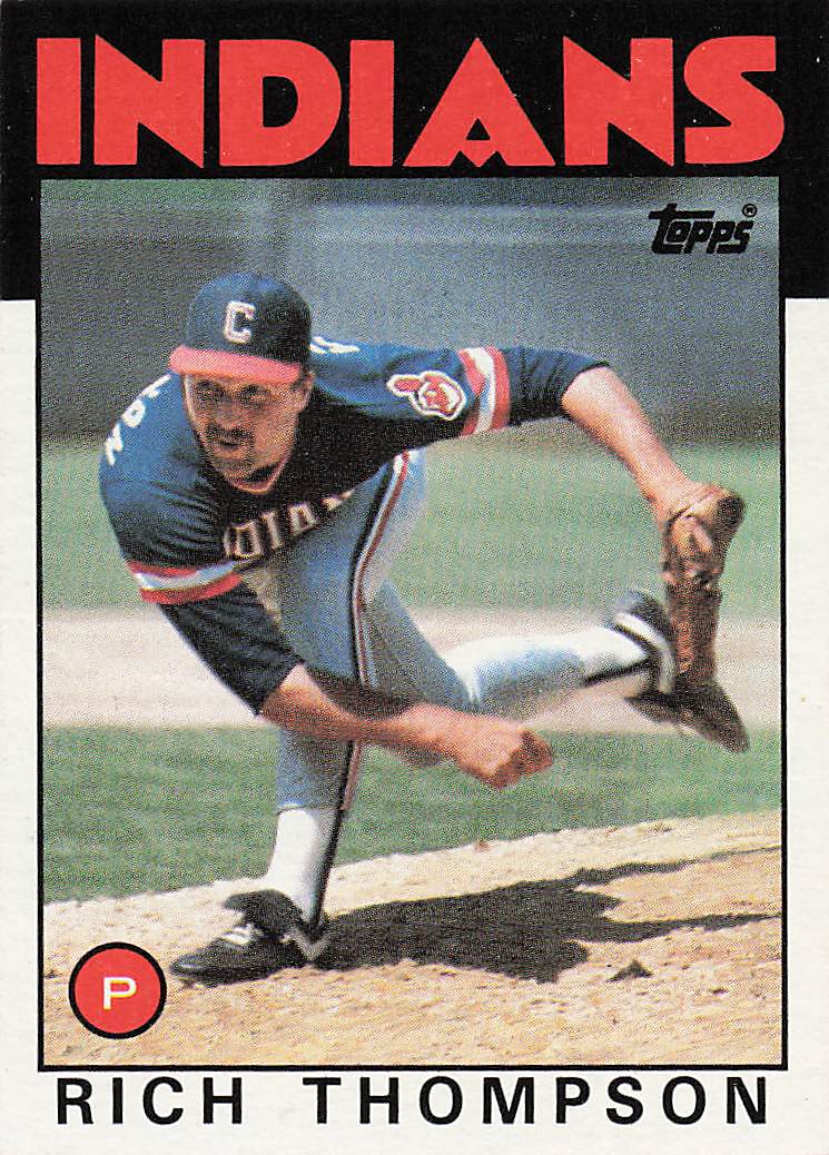 1986 Topps Baseball Rich Thompson #242 Rookie