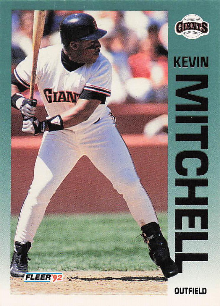 1992 Fleer Baseball Kevin Mitchell #644b