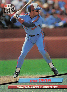 1992 Ultra Baseball Spike Owen #224