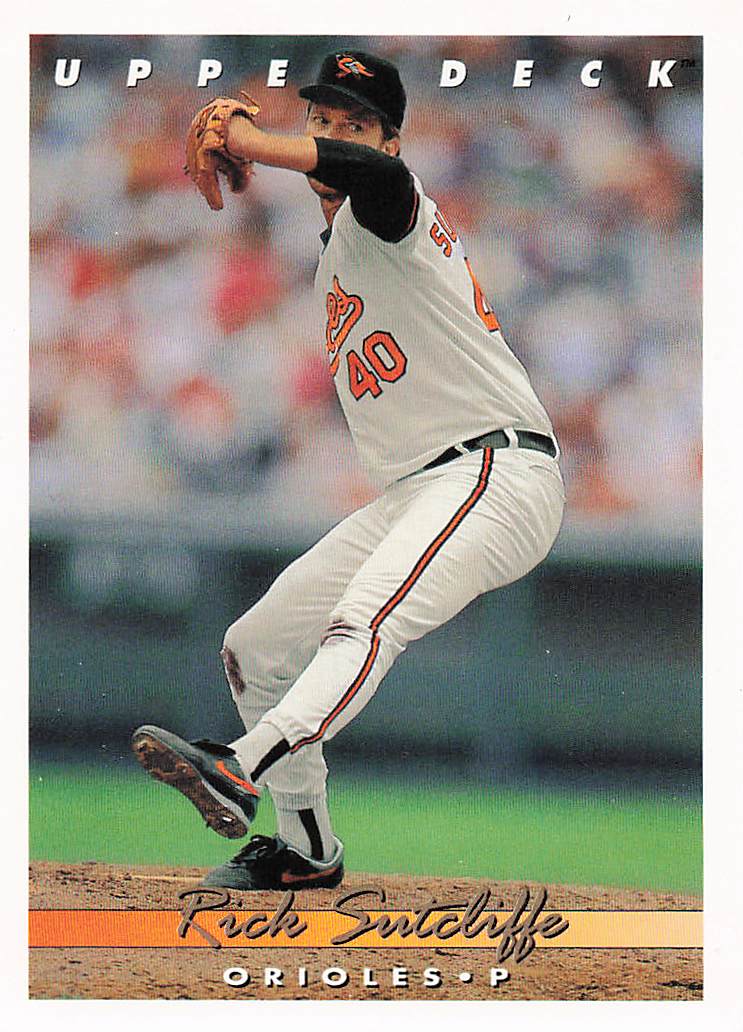 1993 Upper Deck Baseball Rick Sutcliffe #80