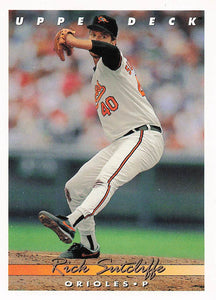 1993 Upper Deck Baseball Rick Sutcliffe #80