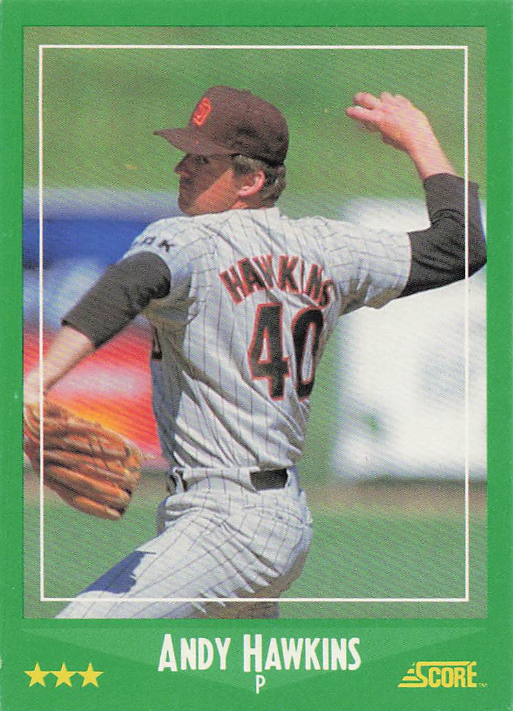 1988 Score Baseball Andy Hawkins #347