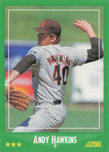 1988 Score Baseball Andy Hawkins #347