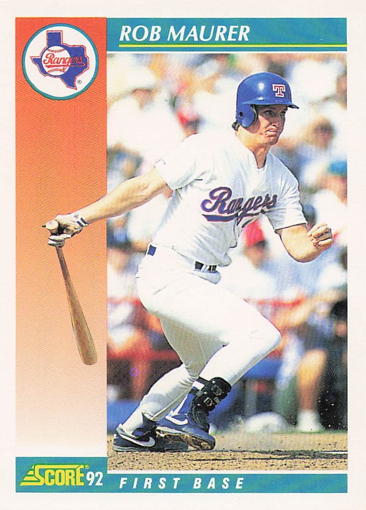 1992 Score Baseball Rob Maurer #767b Rookie