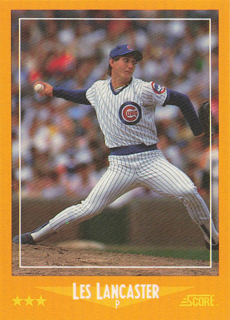 1988 Score Baseball Les Lancaster #602 Rookie