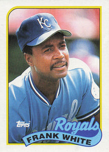 1989 Topps Baseball Frank White #25