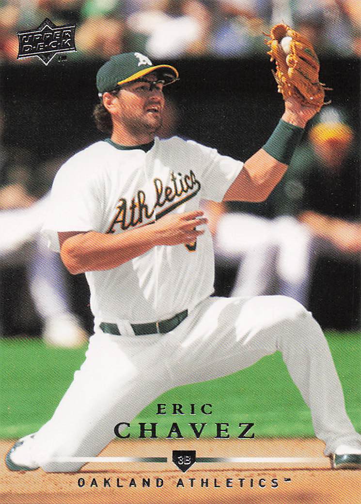 2008 Upper Deck Baseball Gold Eric Chavez #597