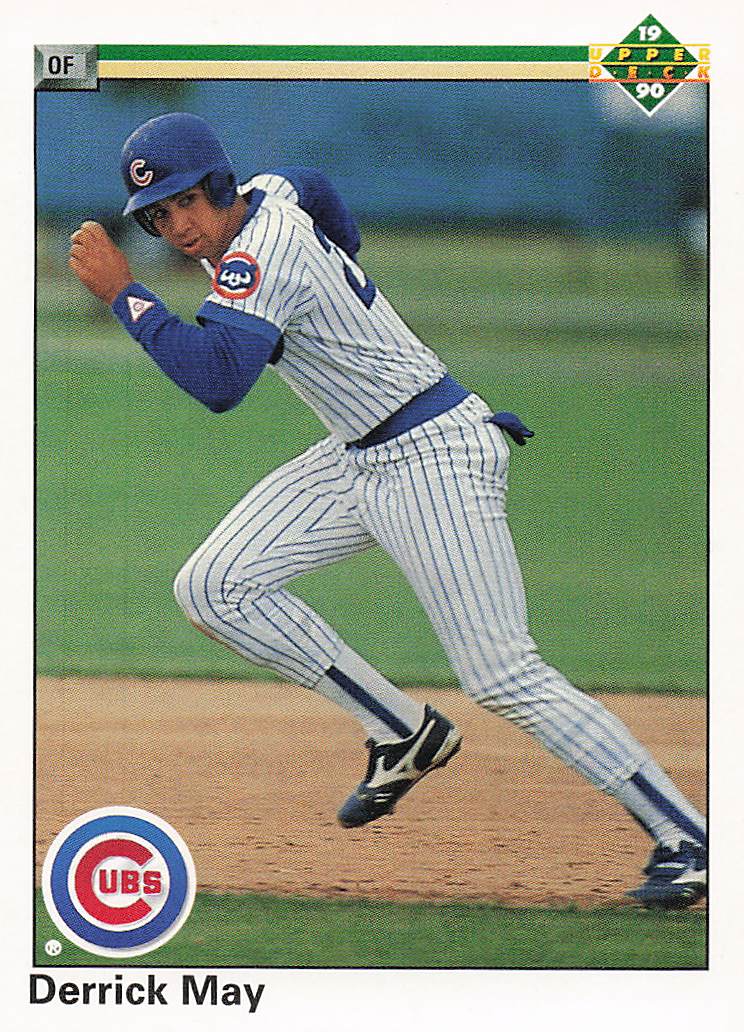 1990 Upper Deck Baseball Derrick May #736 Rookie