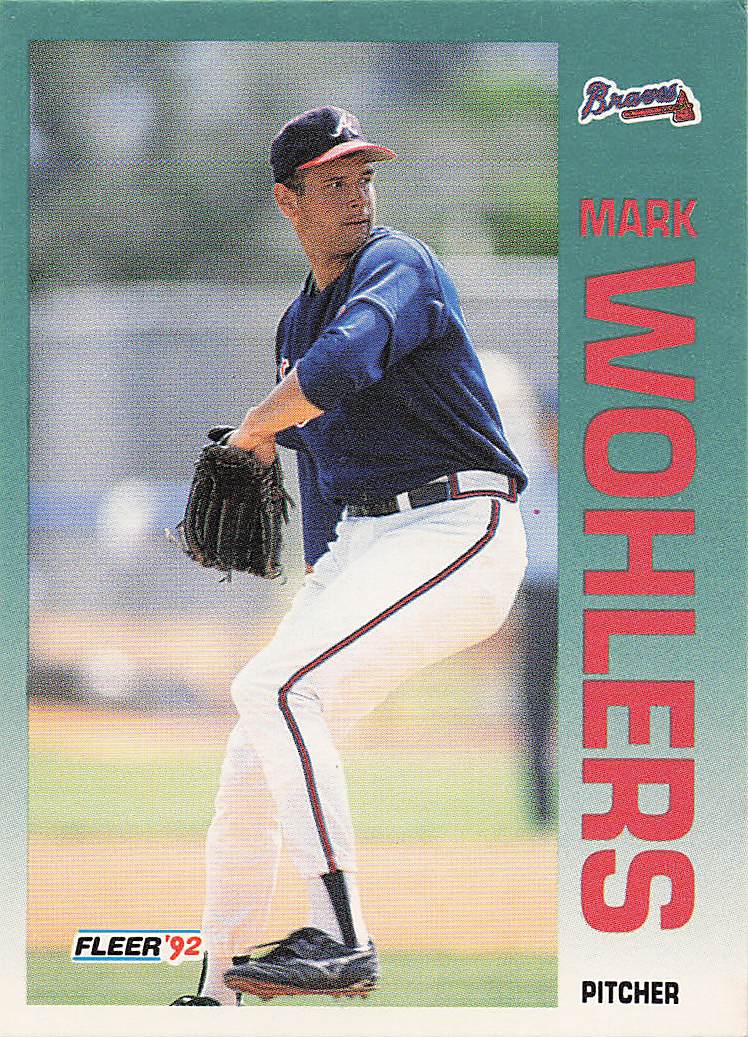 1992 Fleer Baseball Mark Wohlers #374b