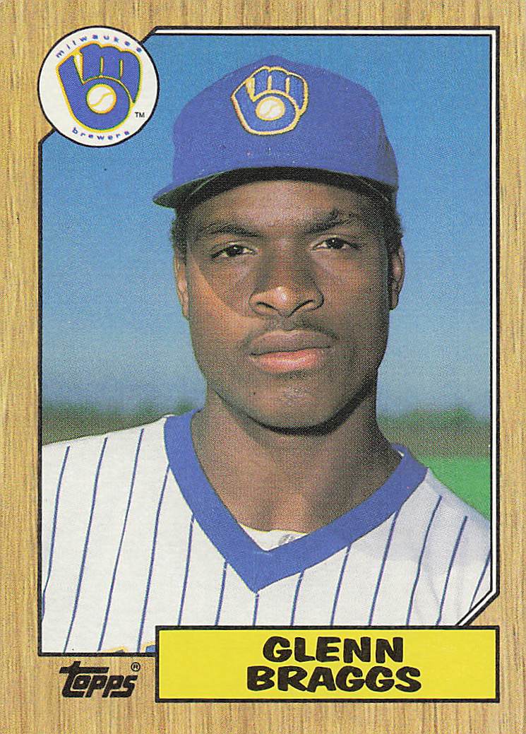 1987 Topps Baseball Glenn Braggs #622 Rookie