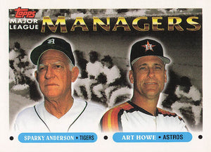 1993 Topps Baseball Inaugural Marlins Sparky Anderson / Art Howe MGR #506