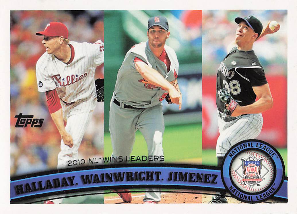 2011 Topps Baseball (Roy Halladay / Adam Wainwright / Ubaldo Jimenez) #11