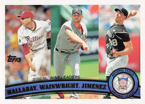 2011 Topps Baseball (Roy Halladay / Adam Wainwright / Ubaldo Jimenez) #11
