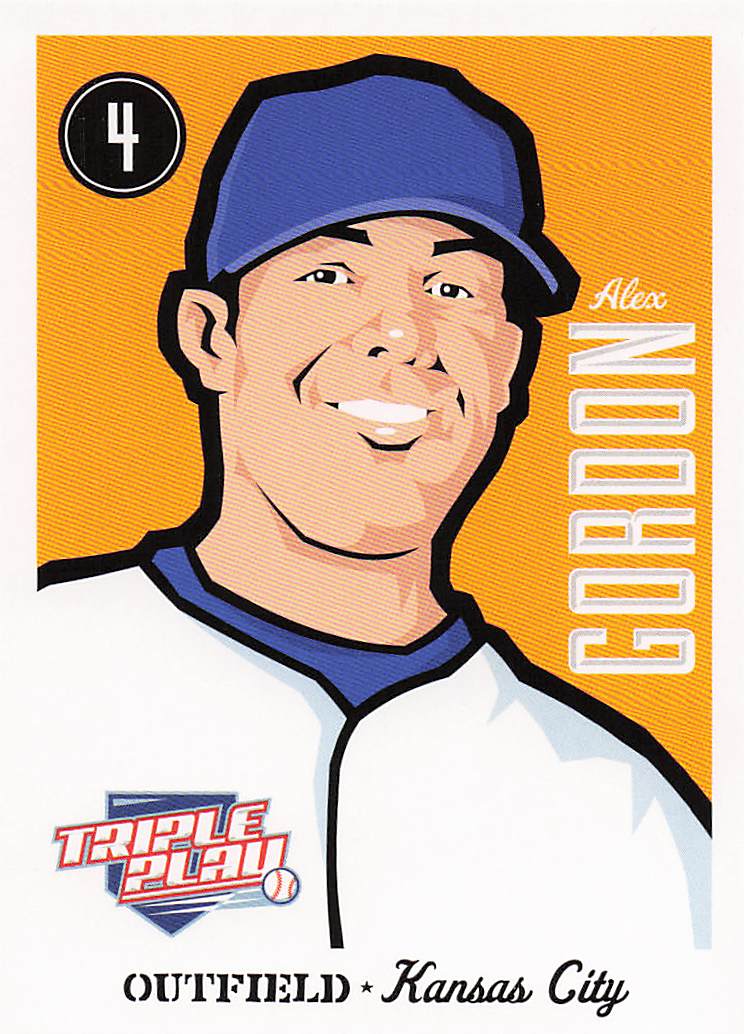 2012 Panini Triple Play Baseball Alex Gordon #34