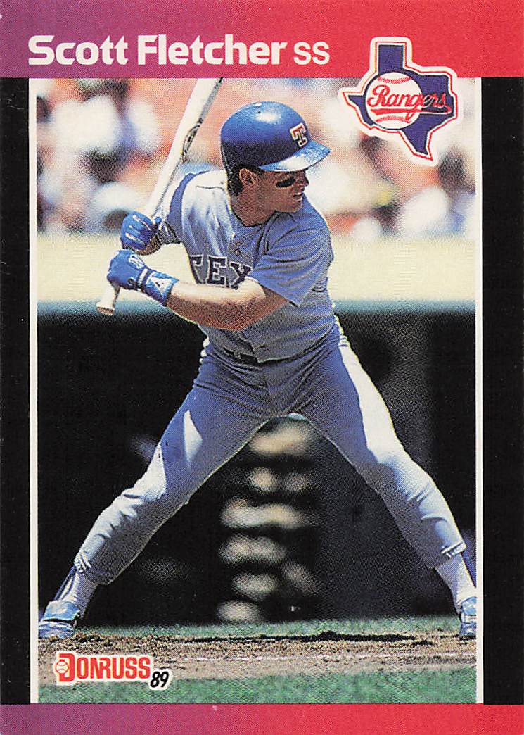 1989 Donruss Baseball Scott Fletcher #142b