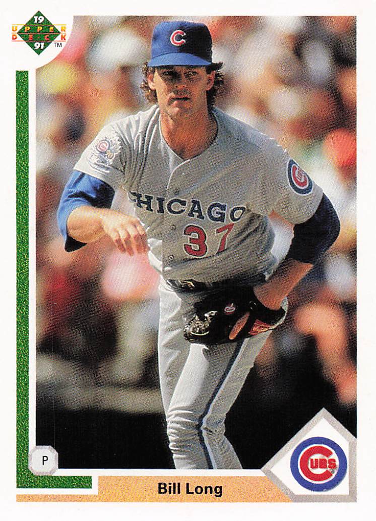 1991 Upper Deck Baseball Bill Long #495c