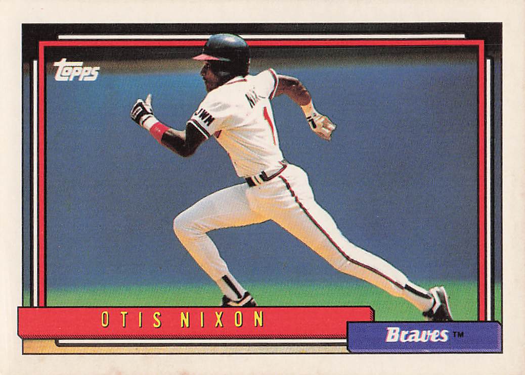 1992 Topps Baseball Otis Nixon #340