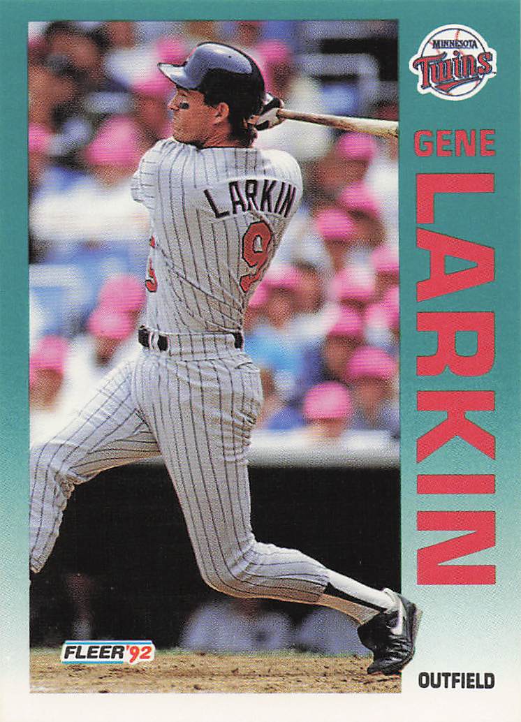 1992 Fleer Baseball Gene Larkin #207b