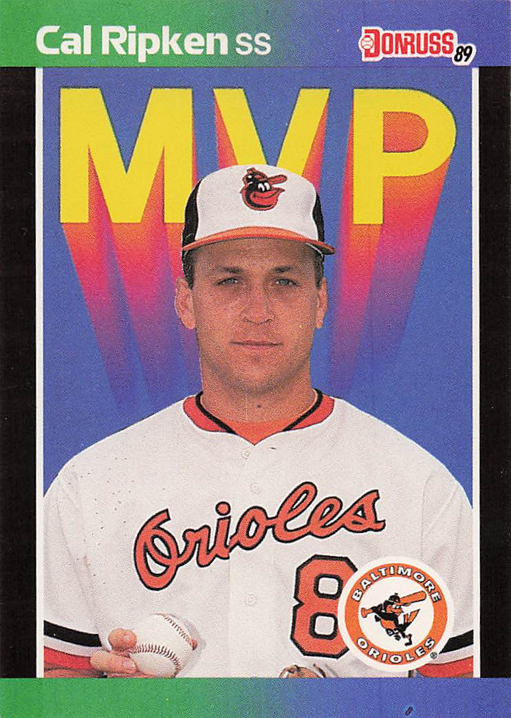1989 Donruss Baseball Bonus MVP's Cal Ripken #BC-15d