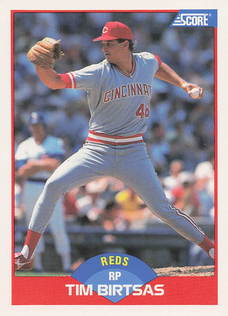 1989 Score Baseball Tim Birtsas #454