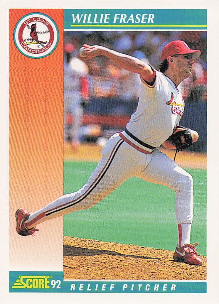 1992 Score Baseball Willie Fraser #721