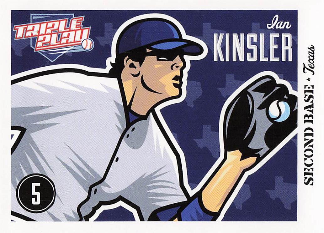 2012 Panini Triple Play Baseball Ian Kinsler #82
