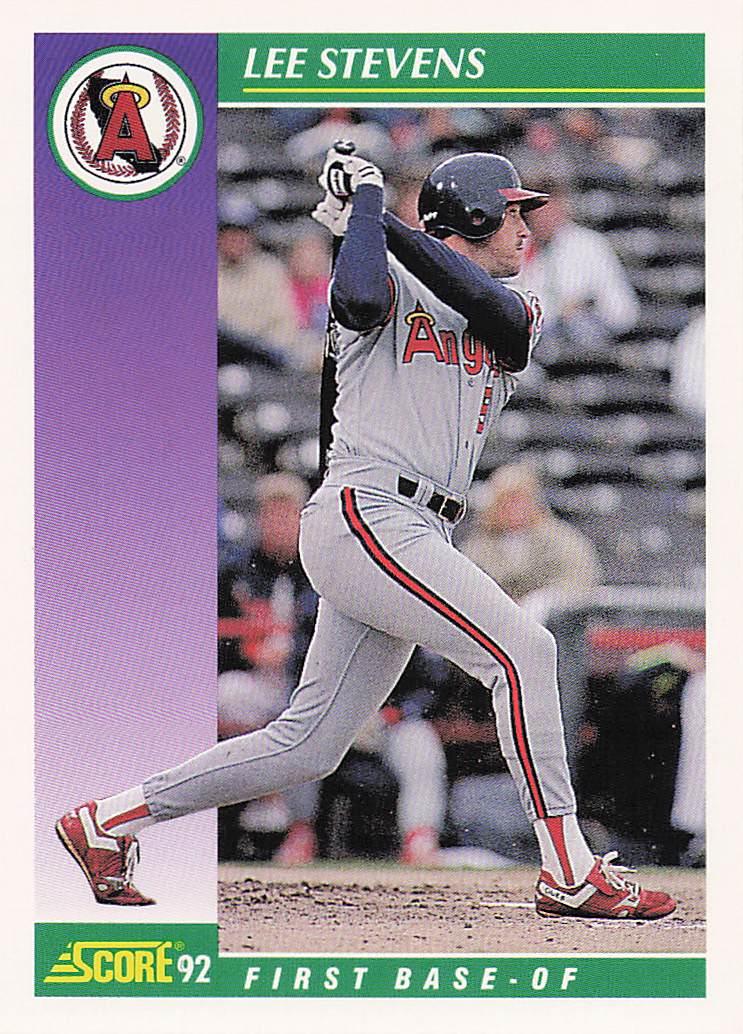 1992 Score Baseball Lee Stevens #372