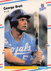 1988 Fleer Baseball George Brett #254