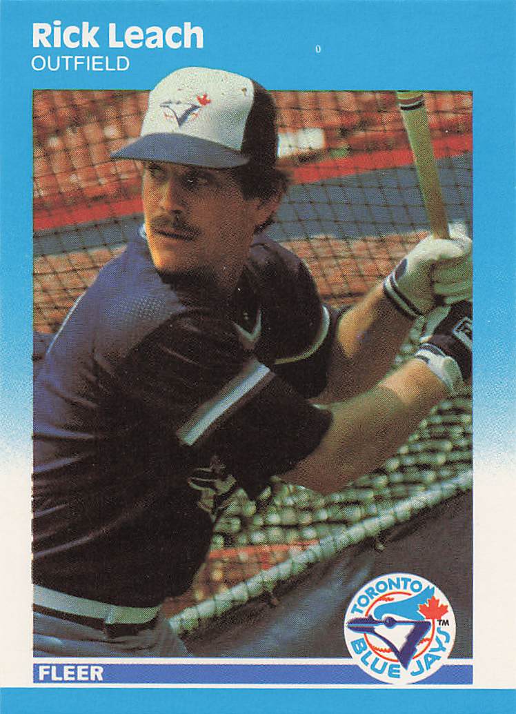 1987 Fleer Update Baseball Rick Leach #U-63