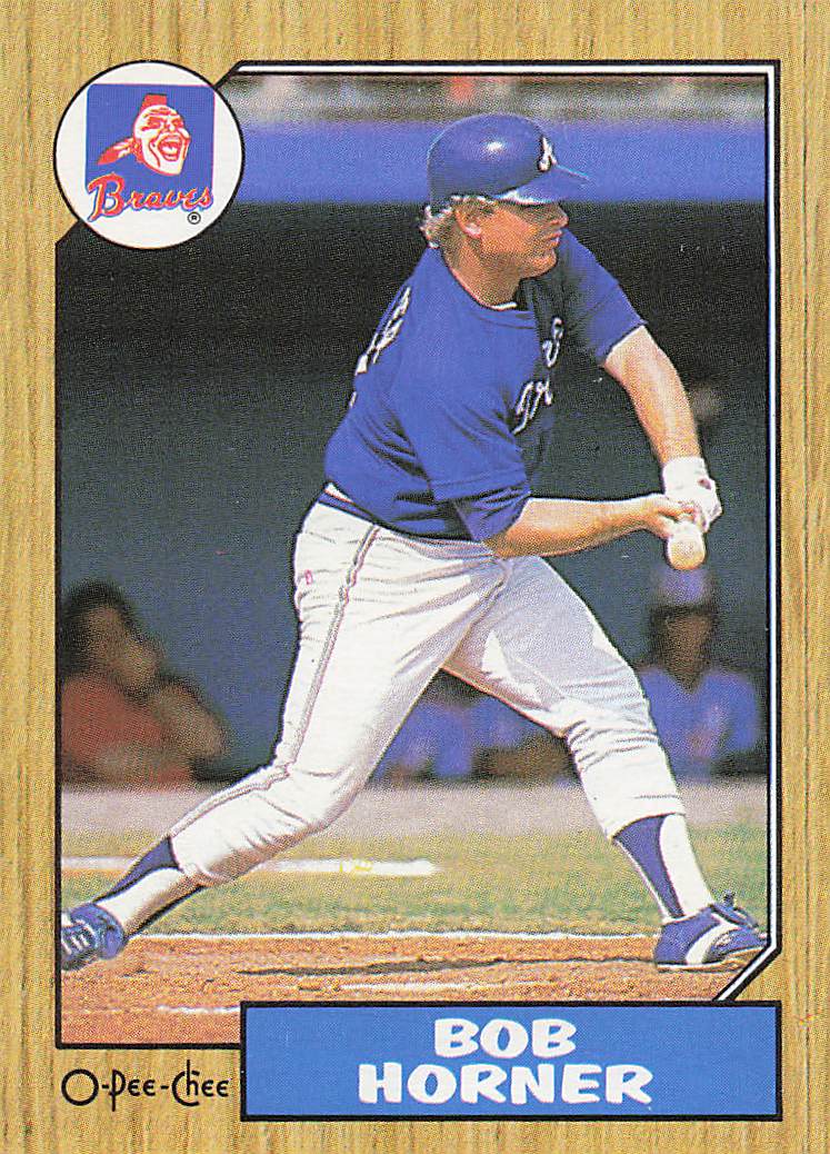1987 Topps Baseball Bob Horner #660