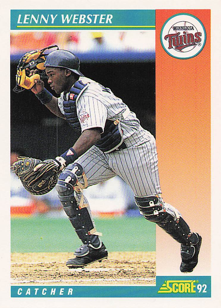 1992 Score Baseball Lenny Webster #663