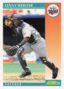 1992 Score Baseball Lenny Webster #663