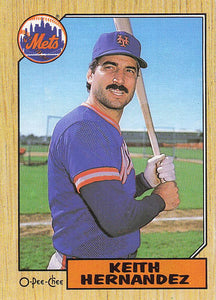 1987 O-Pee-Chee Baseball Keith Hernandez #350