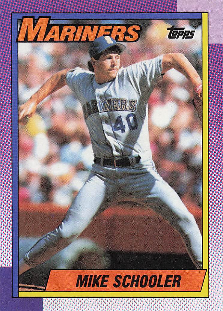 1990 Topps Baseball Mike Schooler #681