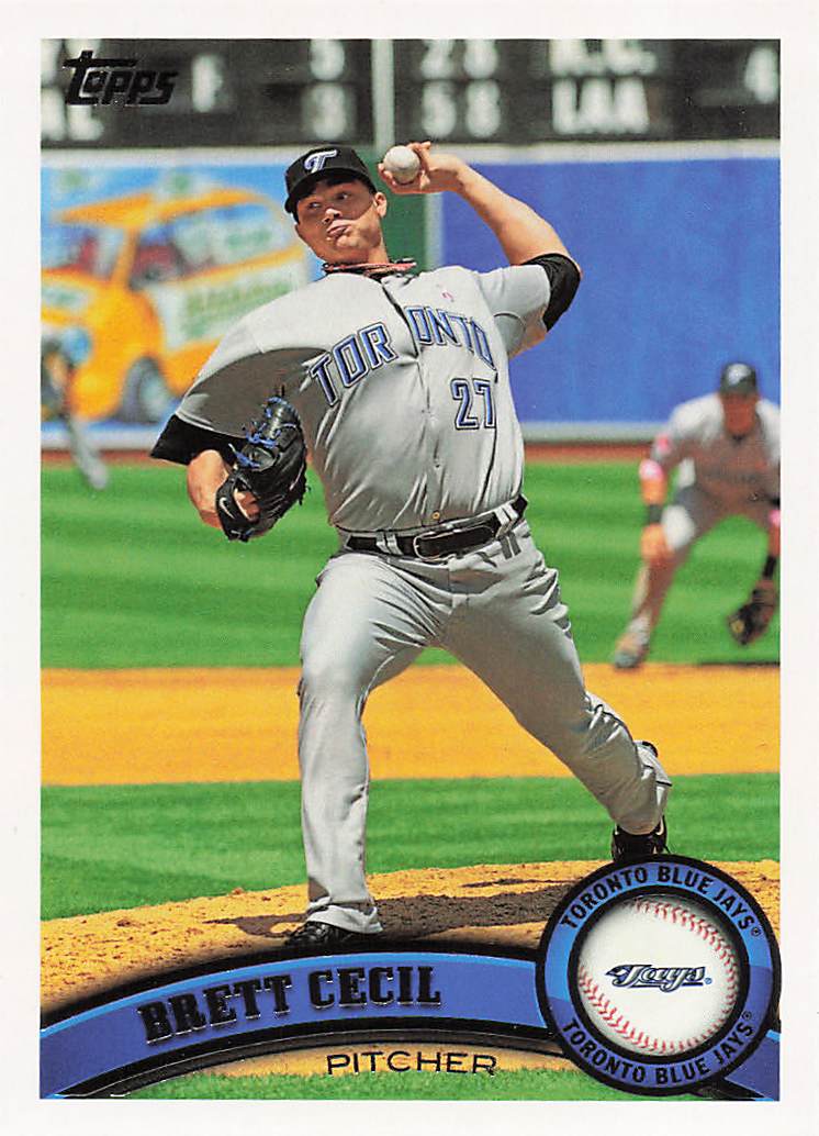 2011 Topps Baseball Brett Cecil #444