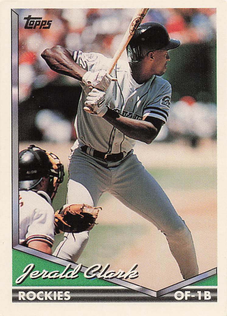 1994 Topps Baseball Jerald Clark #77b